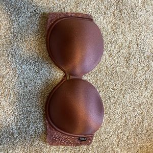 Victoria’s Secret pink strapless bra